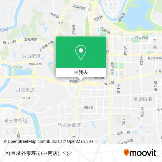 鲜目录外带寿司(中南店)地图