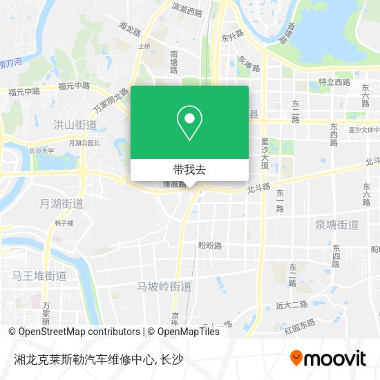 湘龙克莱斯勒汽车维修中心地图