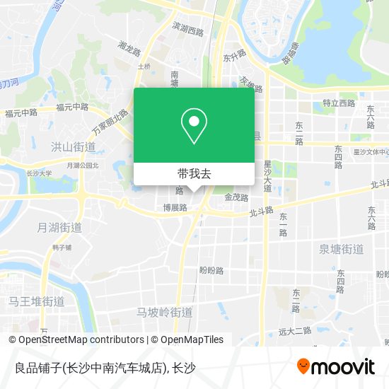 良品铺子(长沙中南汽车城店)地图