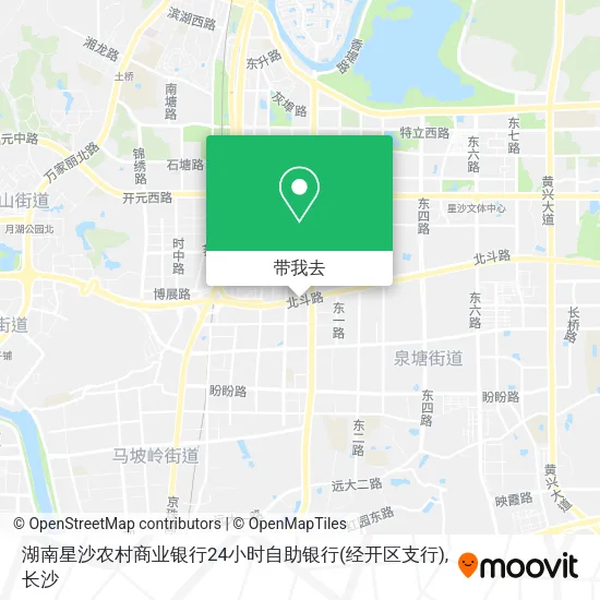 湖南星沙农村商业银行24小时自助银行(经开区支行)地图