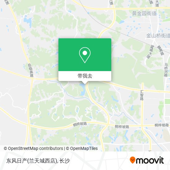东风日产(兰天城西店)地图