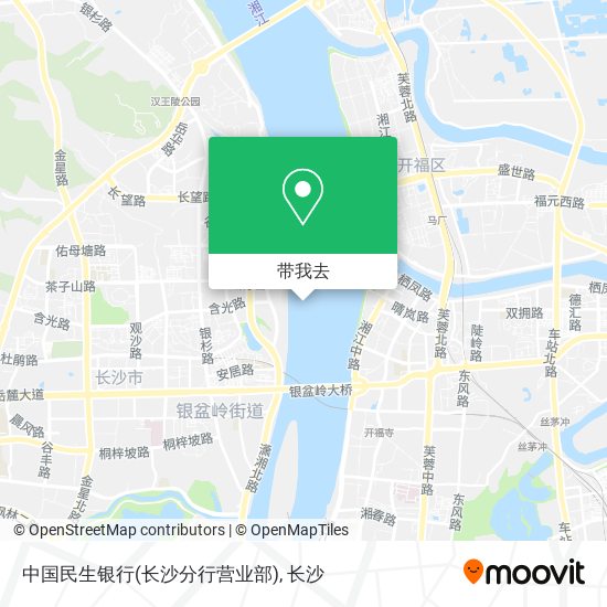 中国民生银行(长沙分行营业部)地图
