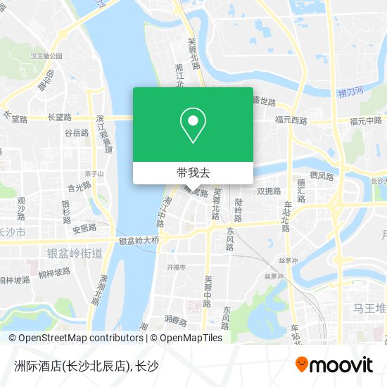 洲际酒店(长沙北辰店)地图