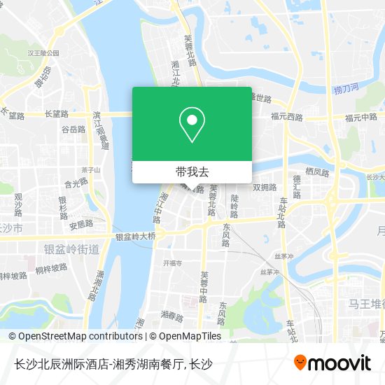 长沙北辰洲际酒店-湘秀湖南餐厅地图