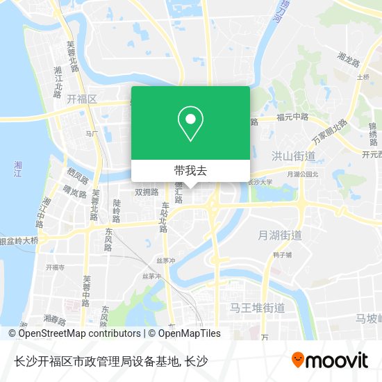 长沙开福区市政管理局设备基地地图