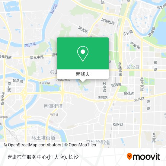 博诚汽车服务中心(恒大店)地图