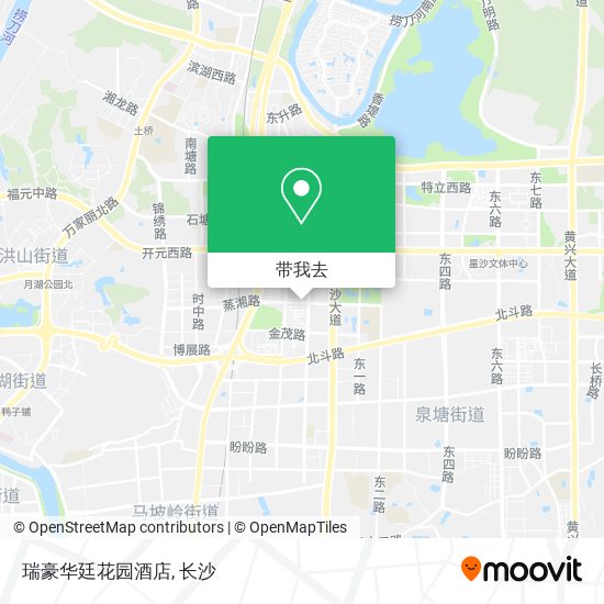 瑞豪华廷花园酒店地图