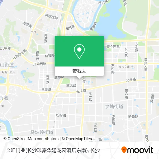 金旺门业(长沙瑞豪华廷花园酒店东南)地图