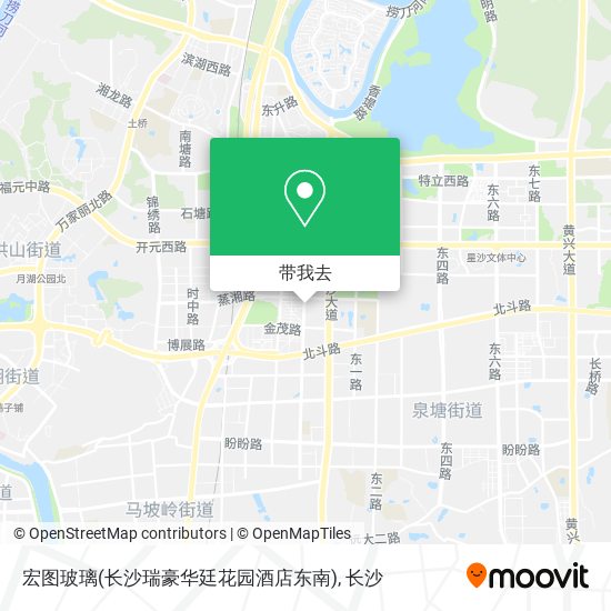 宏图玻璃(长沙瑞豪华廷花园酒店东南)地图