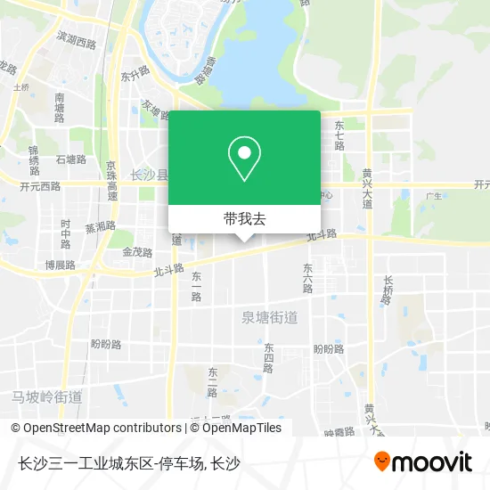 长沙三一工业城东区-停车场地图