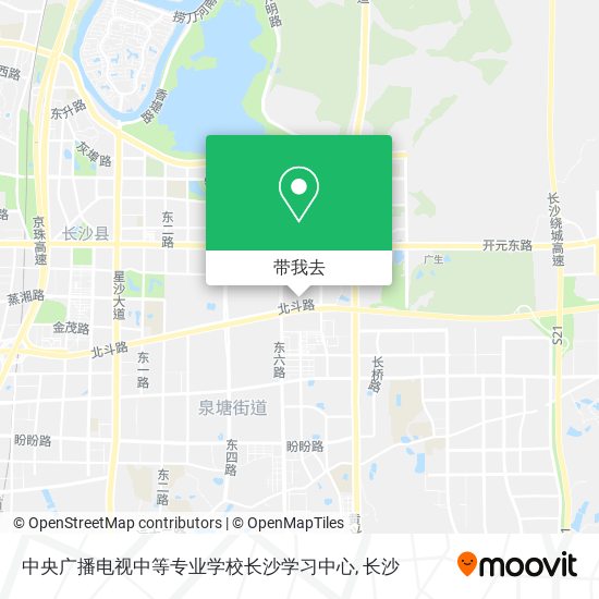中央广播电视中等专业学校长沙学习中心地图