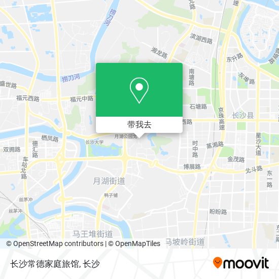 长沙常德家庭旅馆地图