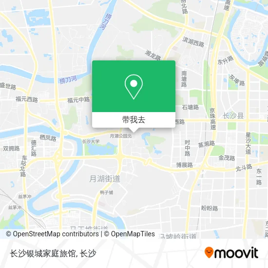 长沙银城家庭旅馆地图