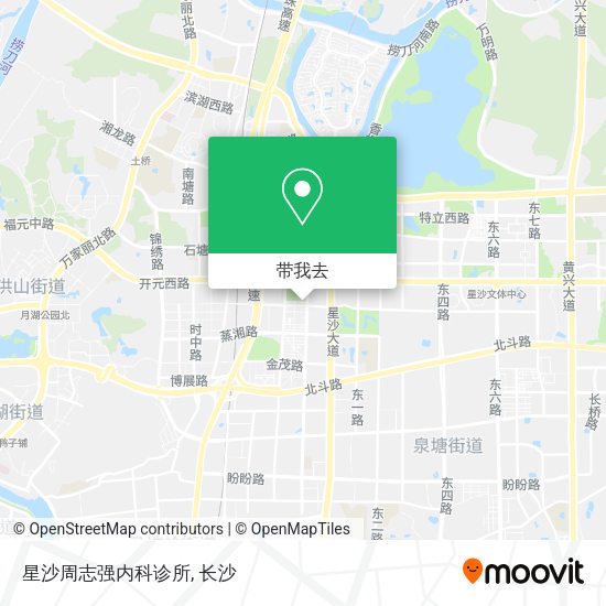 星沙周志强内科诊所地图