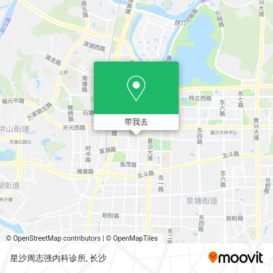 星沙周志强内科诊所地图