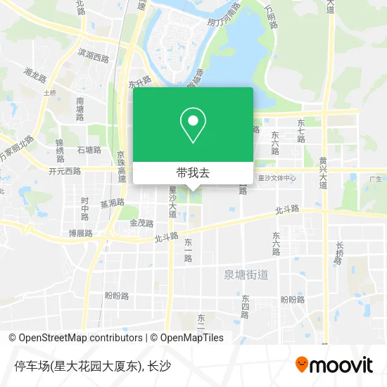 停车场(星大花园大厦东)地图