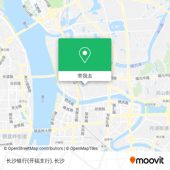 长沙银行(开福支行)地图