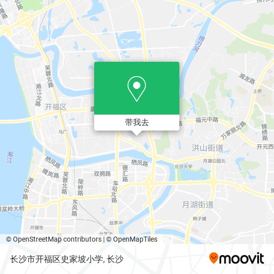 长沙市开福区史家坡小学地图