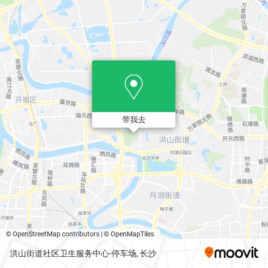 洪山街道社区卫生服务中心-停车场地图