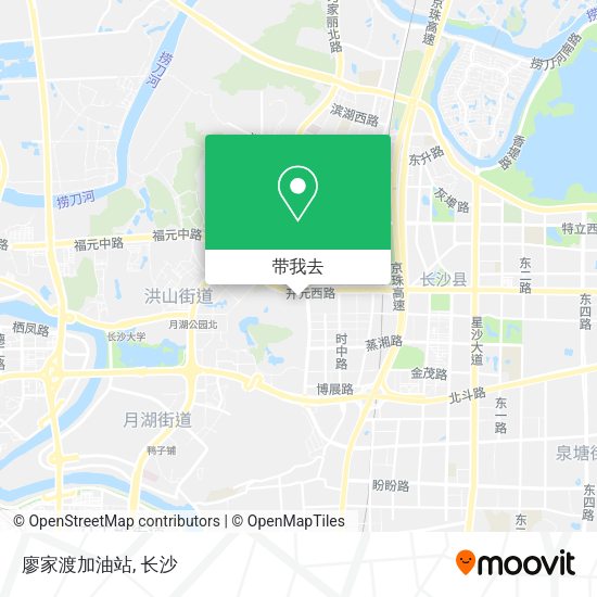 廖家渡加油站地图