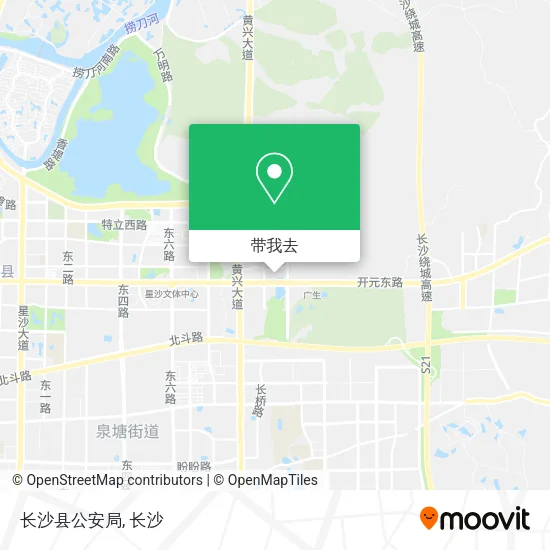 长沙县公安局地图