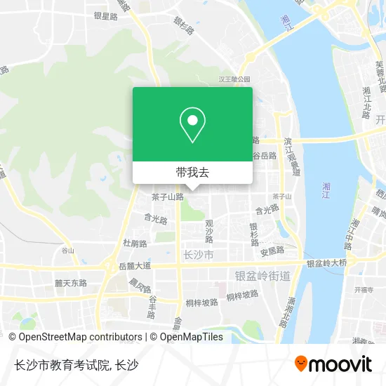 长沙市教育考试院地图
