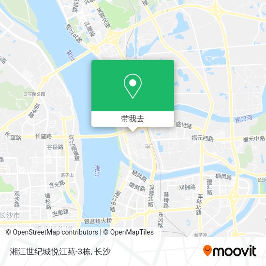 湘江世纪城悦江苑-3栋地图