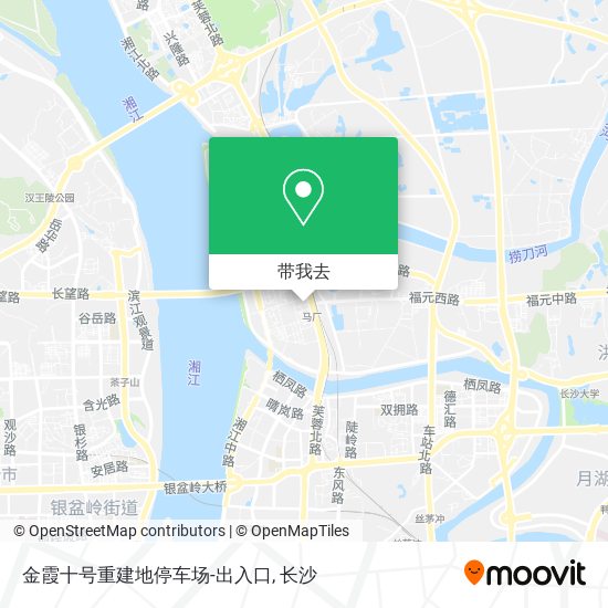 金霞十号重建地停车场-出入口地图