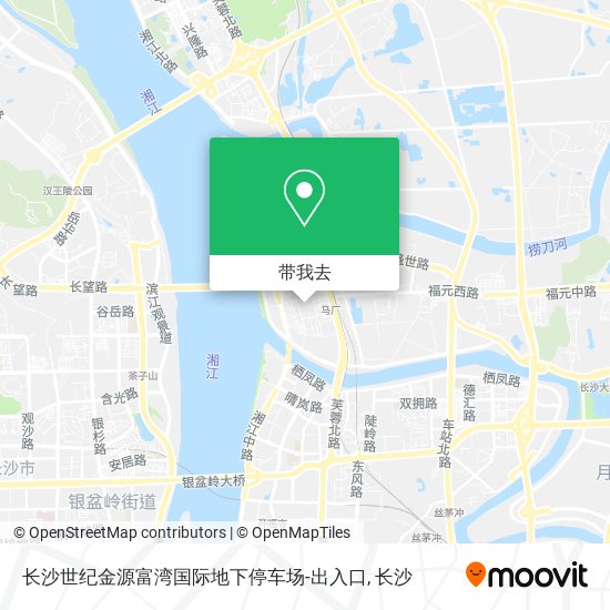 长沙世纪金源富湾国际地下停车场-出入口地图
