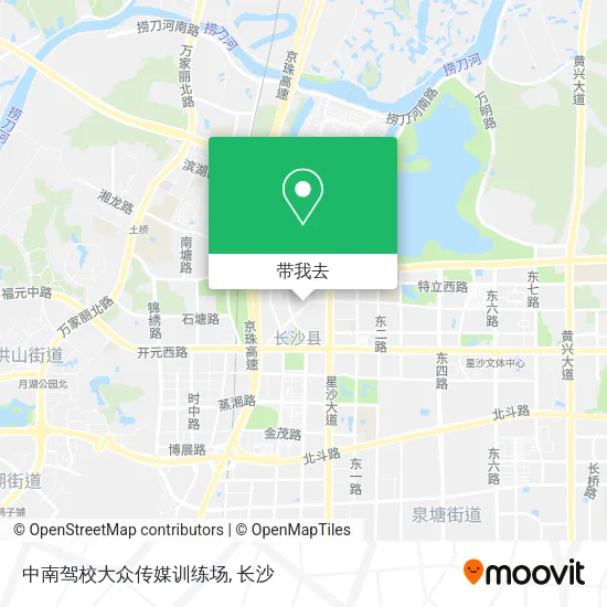 中南驾校大众传媒训练场地图