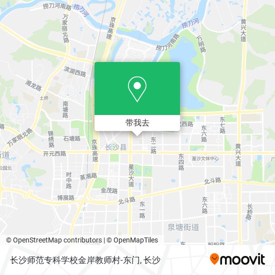 长沙师范专科学校金岸教师村-东门地图