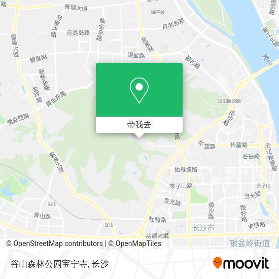 谷山森林公园宝宁寺地图
