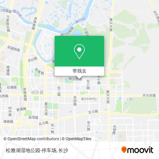 松雅湖湿地公园-停车场地图