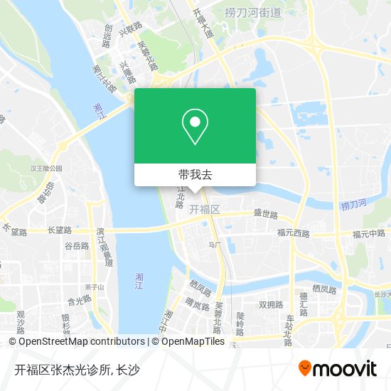 开福区张杰光诊所地图