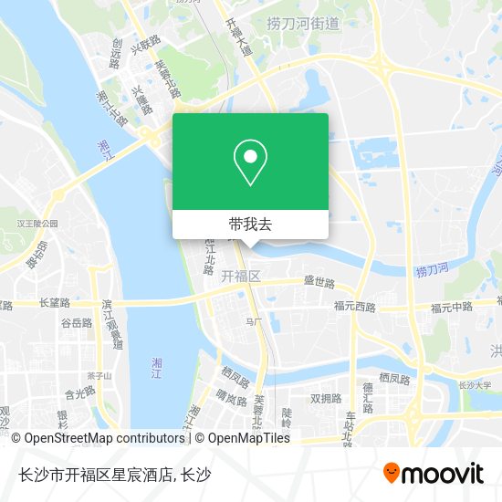 长沙市开福区星宸酒店地图