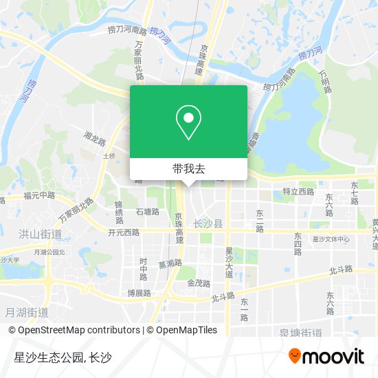 星沙生态公园地图