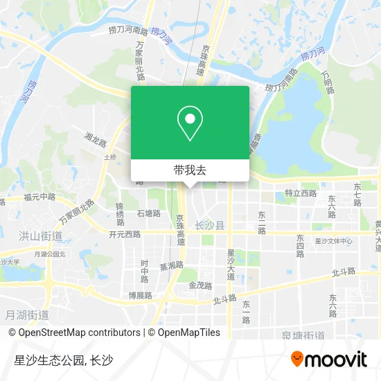 星沙生态公园地图