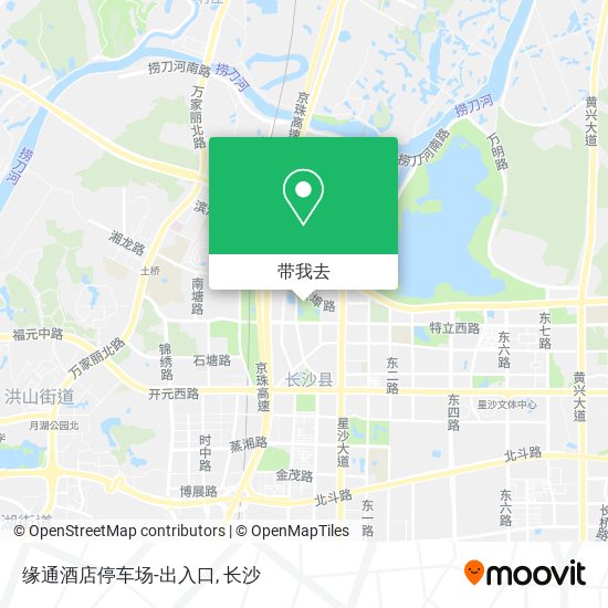 缘通酒店停车场-出入口地图