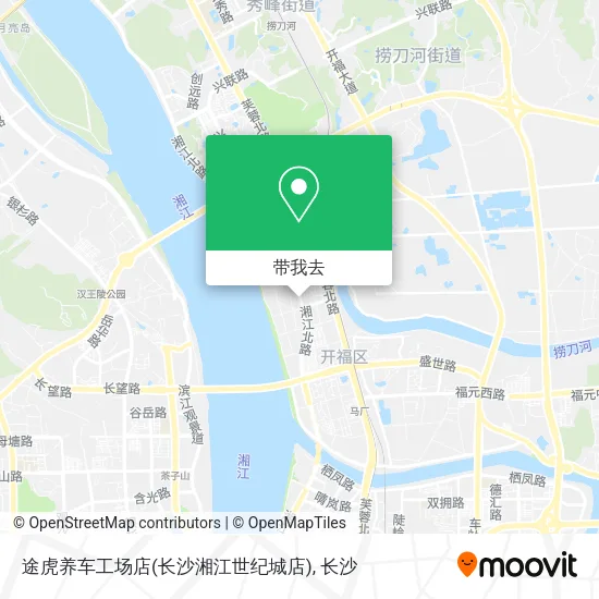 途虎养车工场店(长沙湘江世纪城店)地图