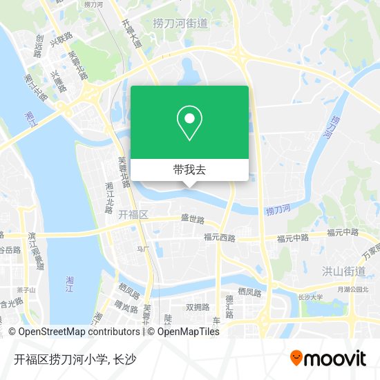 开福区捞刀河小学地图