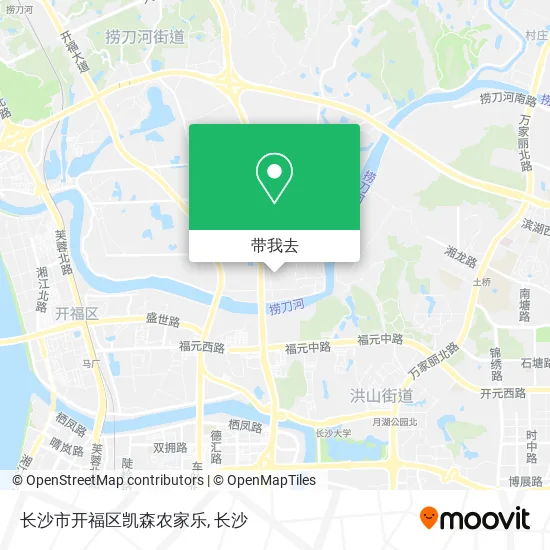 长沙市开福区凯森农家乐地图