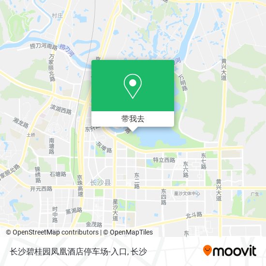 长沙碧桂园凤凰酒店停车场-入口地图