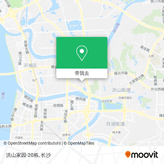 洪山家园-20栋地图