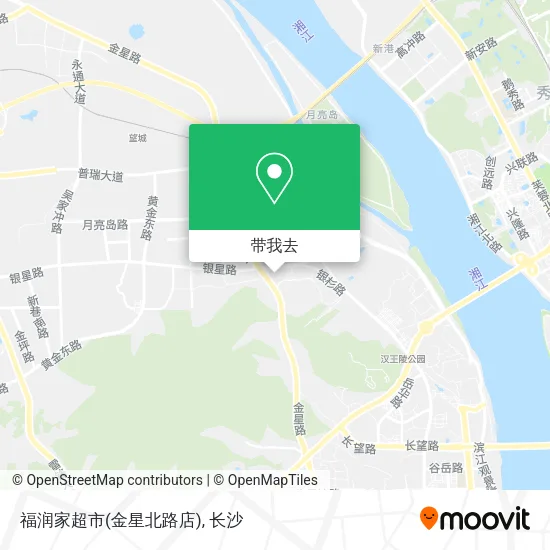福润家超市(金星北路店)地图