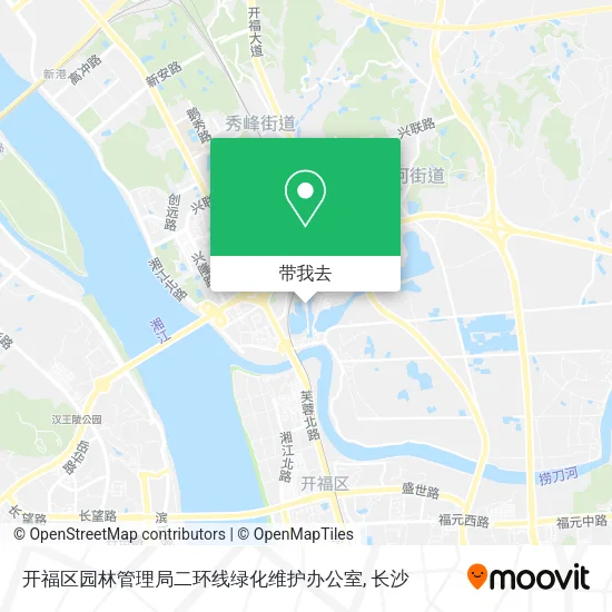 开福区园林管理局二环线绿化维护办公室地图