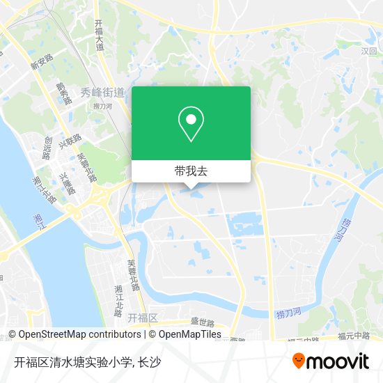 开福区清水塘实验小学地图