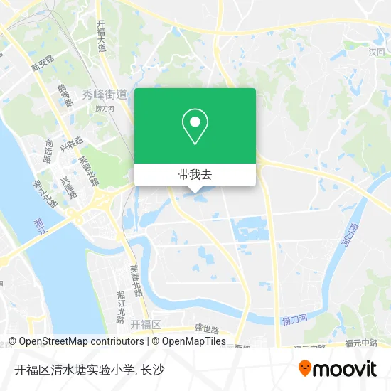 开福区清水塘实验小学地图