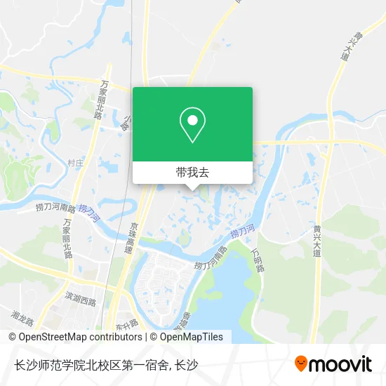 长沙师范学院北校区第一宿舍地图