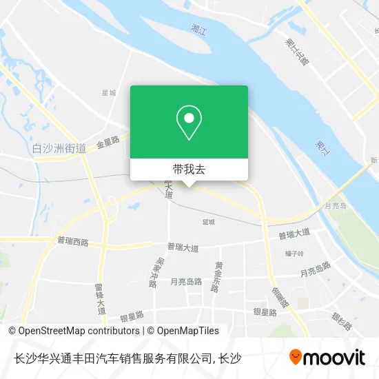 长沙华兴通丰田汽车销售服务有限公司地图