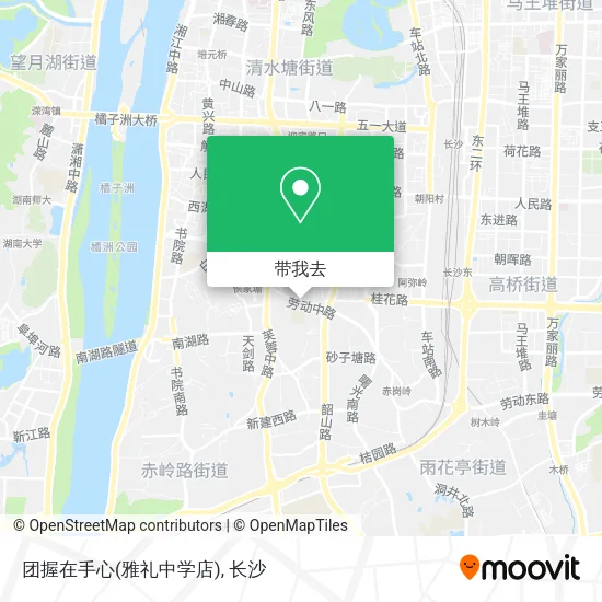 团握在手心(雅礼中学店)地图